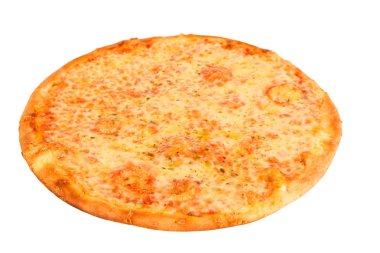 Pizza Margherita with cheese clipart