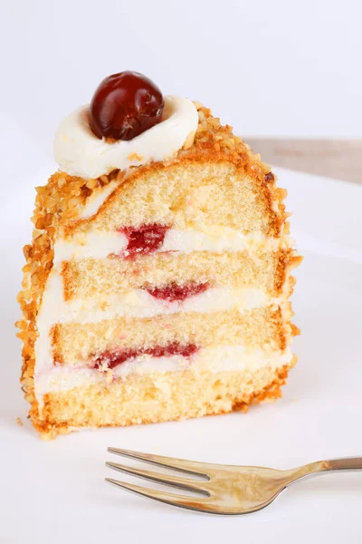 Pedazo de pastel de corona de Frankfurt — Foto de Stock