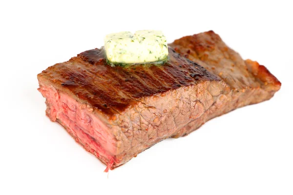 Gegrilde droge leeftijd flank steak — Stockfoto