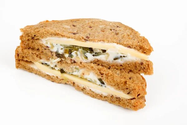 Multigrain sandwich with cheese — Stock Photo, Image