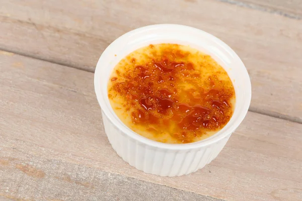 Creme brulee in a bowl — Stock Photo, Image