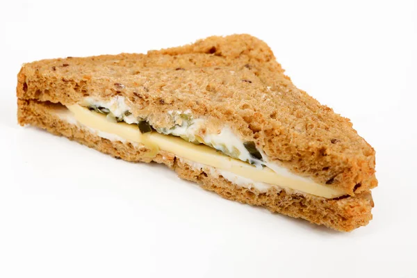 Sándwich multigrano con queso Imágenes de stock libres de derechos