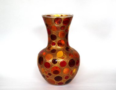 güzel renkli cam vazo çiçekler için