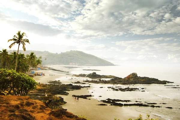 Hermosa vista a la playa de Goa desde lo alto, India —  Fotos de Stock
