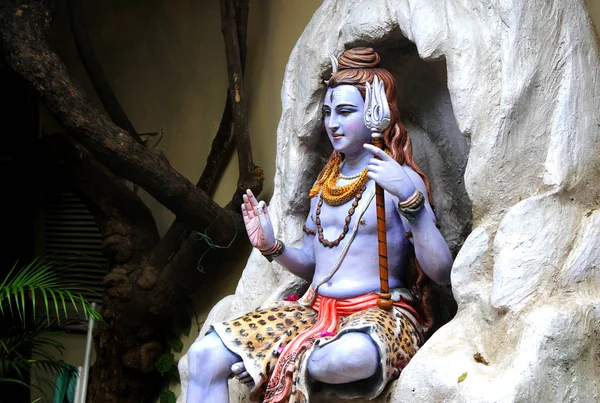 Άγαλμα Hindu Λόρδο Shiva, Rishikesh. Ινδία — Φωτογραφία Αρχείου