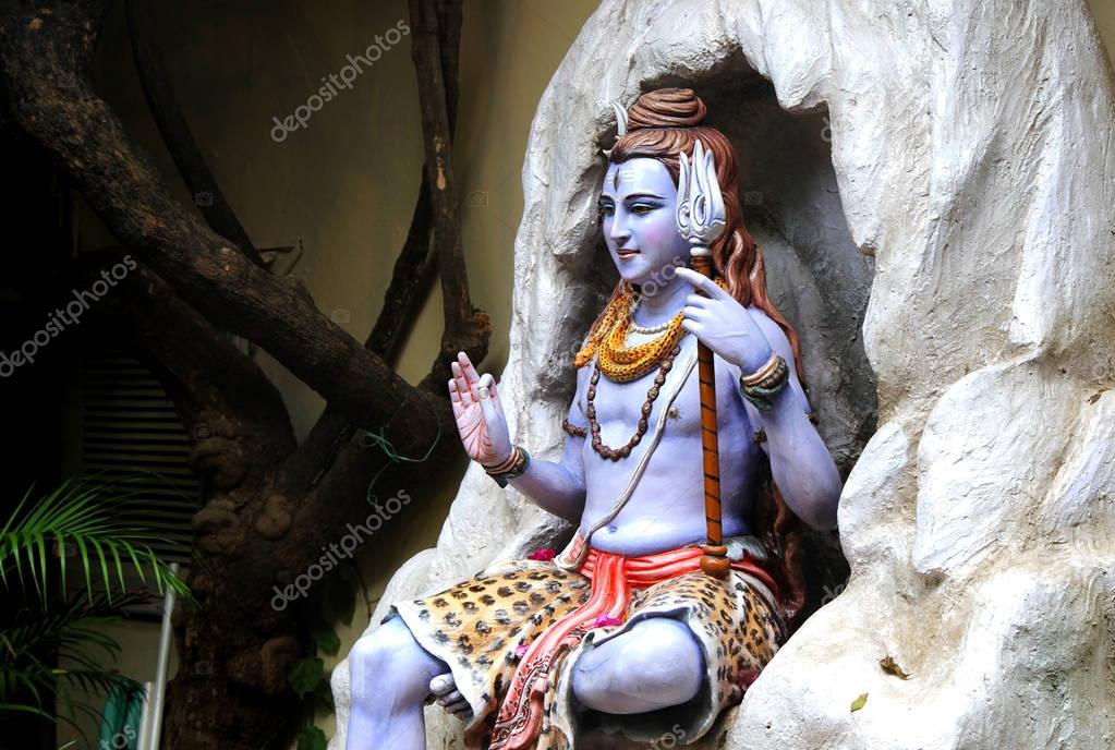 Statue of Hindu Lord Shiva, Rishikesh. India