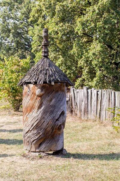 Old wooden beehouse — Stock Photo, Image