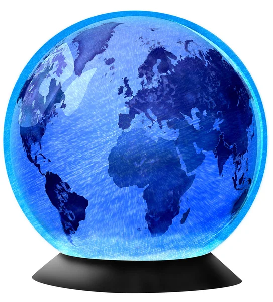 Earth Snow Globe — Stock Photo, Image