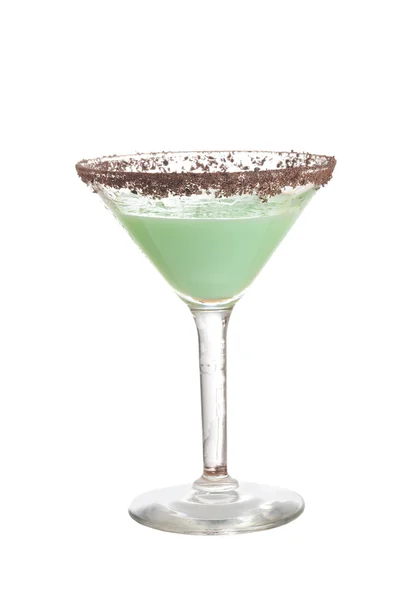 Isolerade choklad gräshoppa cocktail — Stockfoto