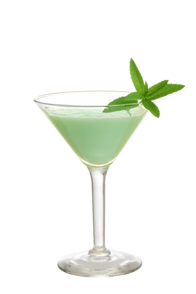 Isolated grasshopper cocktail with mint — Stock Photo, Image