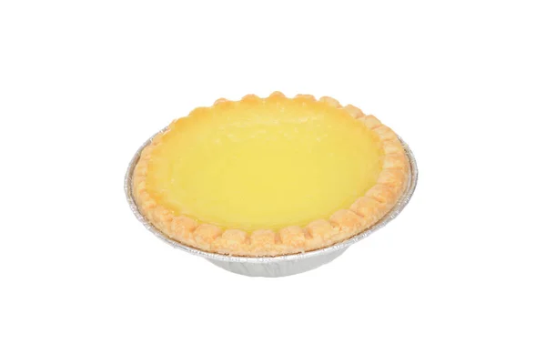 Изолированный лимонный пирог — стоковое фото