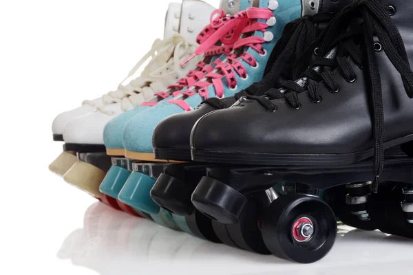 Linha de close-up de patins quad roller — Fotografia de Stock