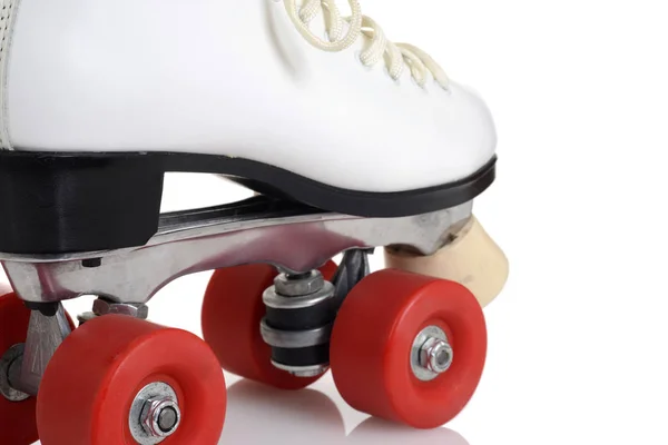 Primer plano artístico mujeres quad roller skates — Foto de Stock