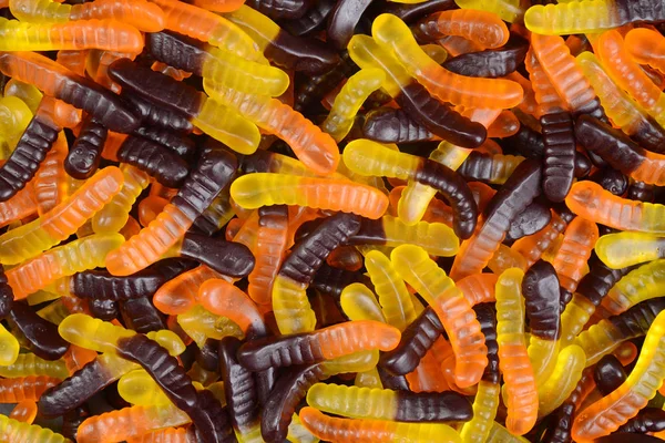 Halloween nyúlós féreg candy — Stock Fotó