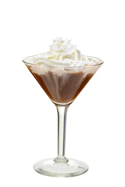 Isolated Chocolate Martini Whipped Cream — Stock Photo, Image