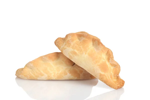 Closeup Iki Geleneksel Cornish Pasties — Stok fotoğraf