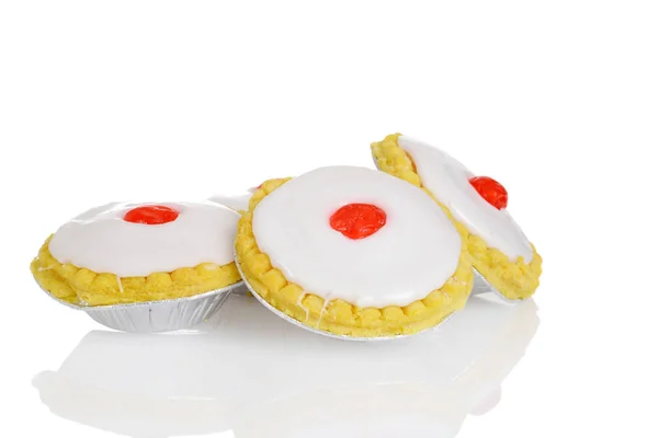 Closeup Traditional Bakewell Tarts — Stock Photo, Image