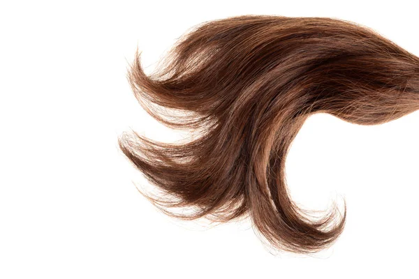 Nahaufnahme Stück Braune Haare — Stockfoto