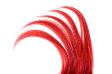 Kızıl saçlı beş bölümden izole parçası