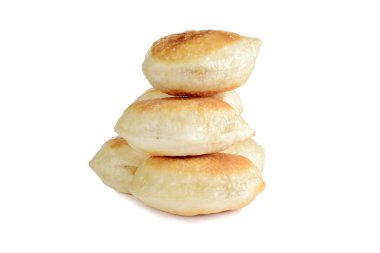 Beyaz üzerine pieroji yığını