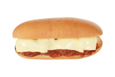  Domates soslu köfteli sandviç.
