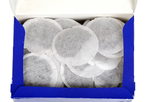 Top View Tea Bags Box — Stock Photo, Image