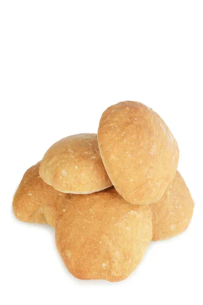 Vista Superior Rollos Pan Ciabatta — Foto de Stock