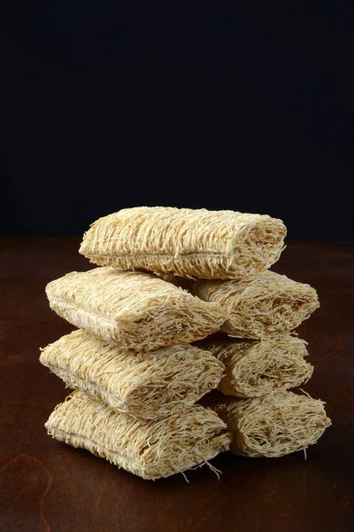 Primer Plano Pila Cereales Trigo Rallado —  Fotos de Stock