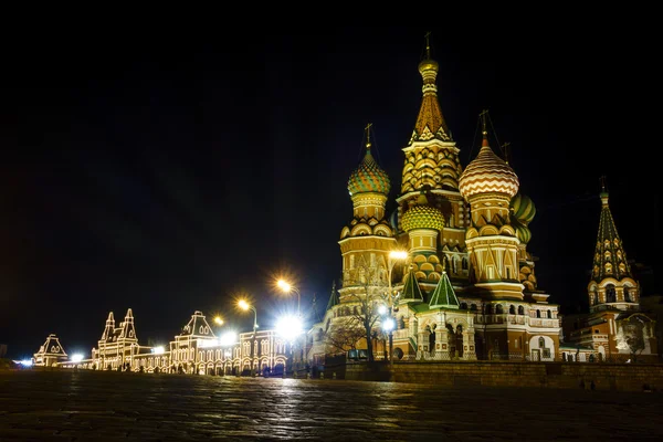 Catedral de São Basílio em Moscovo, Rússia — Fotografia de Stock