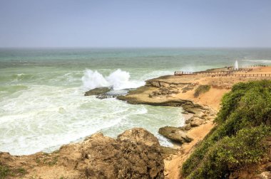 view of Al Mughsayl beach clipart