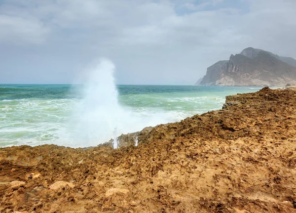 Al Mughsayl pláži v Salalah — Stock fotografie