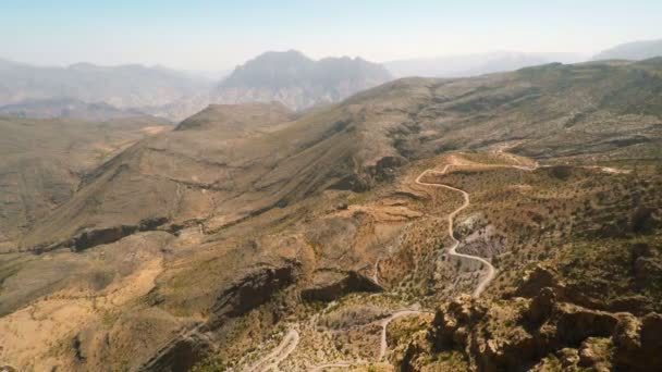 Al hajar Berge von oman — Stockvideo