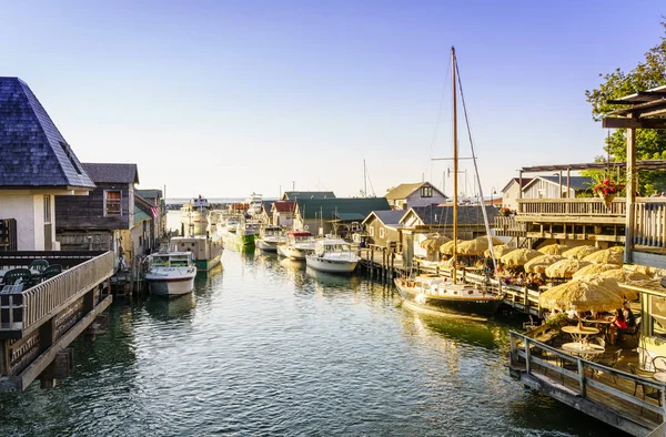 Fishtown Docks in Leland — Stockfoto