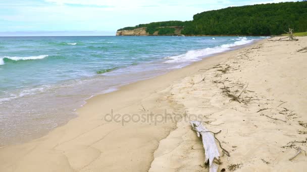 Areia ponto praia — Vídeo de Stock