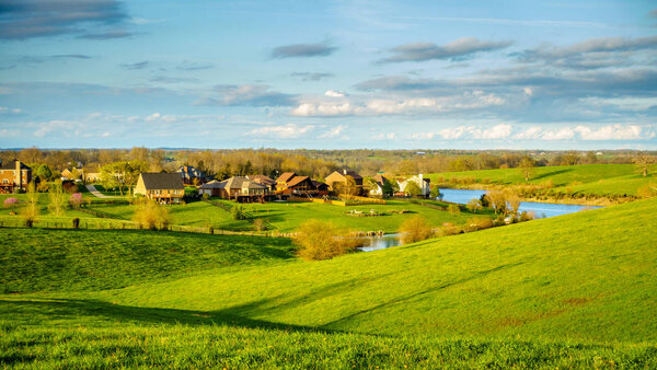 Green Residential neighborhood in rural Kentucky