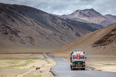Changthang Yaylası üzerinden yol