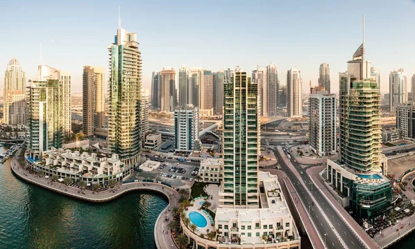 Vista panorâmica da Marina do Dubai — Fotografia de Stock