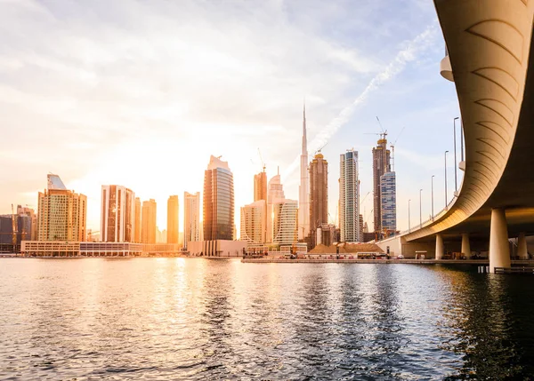 Dubai skyline centro — Fotografia de Stock