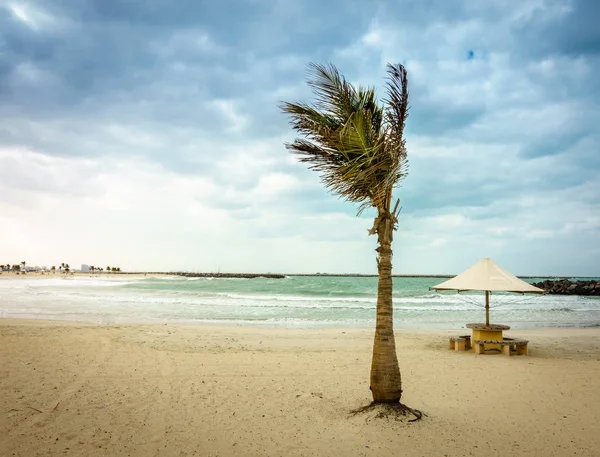 Al Mamzar beach, Spojené arabské emiráty — Stock fotografie