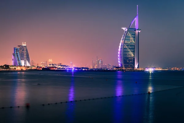 Dubaj Spojené Arabské Emiráty Červen 2016 Pohled Burj Arab Pláž — Stock fotografie