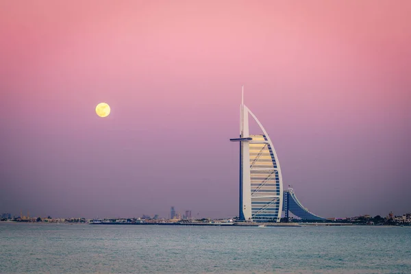 Dubai Uae December 2016 Seaside View Worlds Famous Burj Arab — Stock Photo, Image