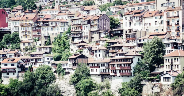 Widokiem Widok Dzielnicy Mieszkaniowej Mieście Veliko Tarnovo Bułgaria — Zdjęcie stockowe