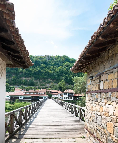 Ponte Pedonale Sul Fiume Yantra Veliko Tarnovo Bulgaria — Foto Stock