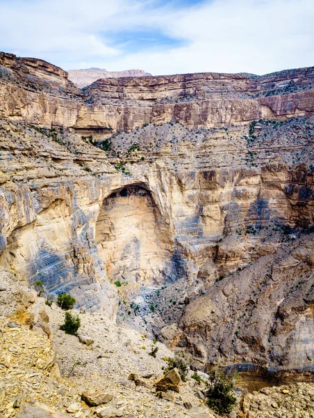 Vista dalla montagna Jebel Shams in Oman — Foto Stock
