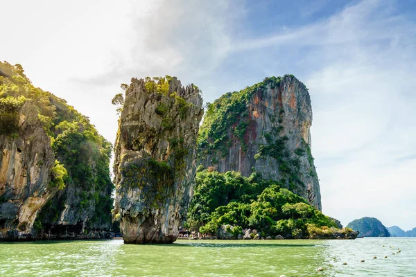 Khao Phing Kan Aka James Bond Island Mar Andaman Tailândia — Fotografia de Stock