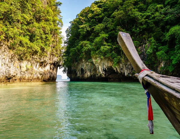 Entrada Para Uma Lagoa Escondida Ilha Hong Krabi Tailândia — Fotografia de Stock