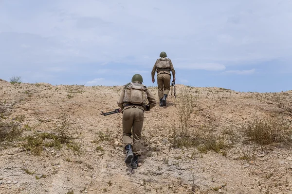 Paracadutisti sovietici in Afghanistan — Foto Stock