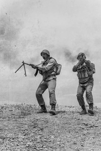 Paraquedistas soviéticos no Afeganistão — Fotografia de Stock