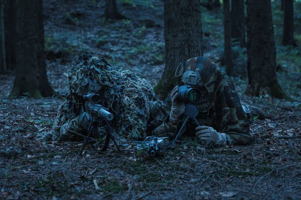 Army rangers sniper pair — Stock Photo, Image