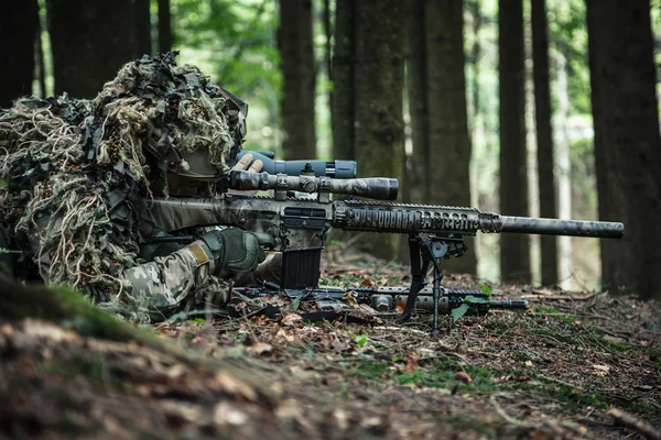 Esercito ranger coppia di cecchini — Foto Stock